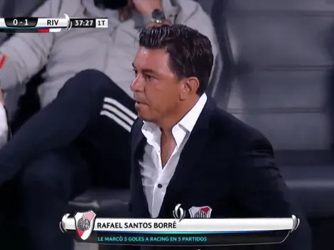 Como loco: el video de Gallardo gritando el gol de Borré