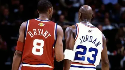 Kobe Bryant y Michael Jordan (Foto: @NBA)