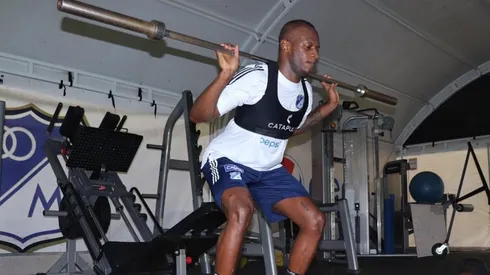 Andrés Murillo ya se vistió de Azul y adelanta su acondicionamiento físico