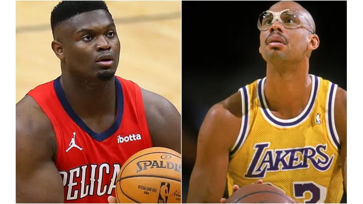 Zion Williamson y Kareem Abdul Jabbar (Foto: Getty)