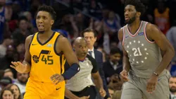 Donovan Mitchell y Joel Embiid (Foto: Getty)