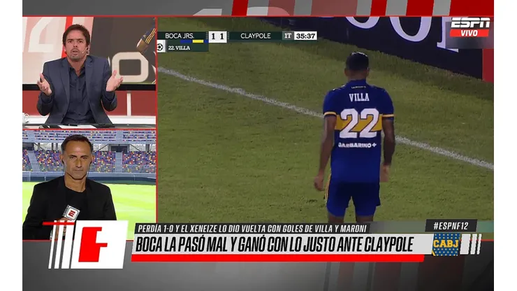 Closs lo arruinó a Villa por festejar su gol contra Claypole: "Te marca la mentalidad"