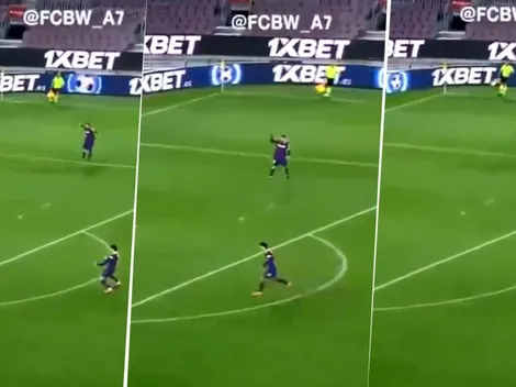 Lo amamos: la reacción de Messi al 2-2 de Piqué a los 93' para Barcelona