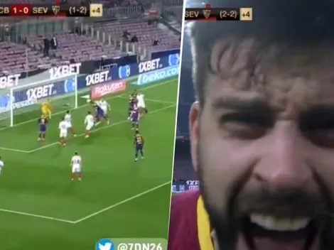 Minuto 93, Barcelona necesitaba un gol ¡y Piqué amargó a todo Sevilla!