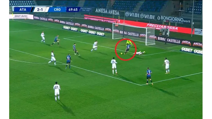 Así fue el gol de Luis Fernando Muriel al Crotone en la Serie A de Italia.