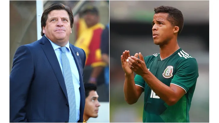 Miguel Herrera y Giovani Dos Santos