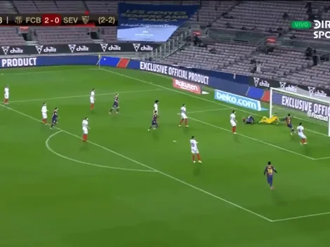 ¡Justo él! Braithwaite apareció en el área grande y dio vuelta el partido para Barcelona