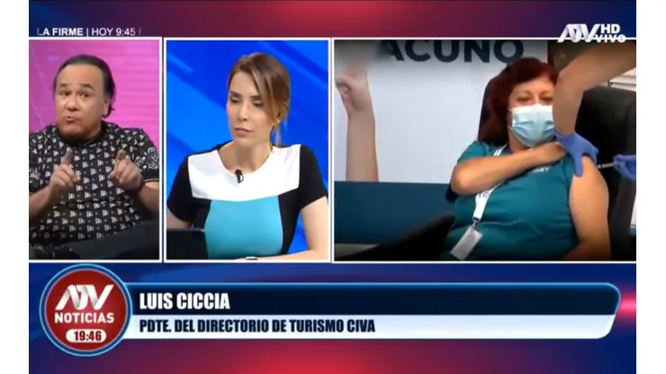 Juliana Oxenford entrevistó a Luis Ciccia, quien habría comprado vacunas rusas.