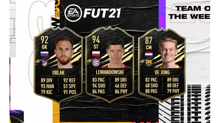 ¡Locura! Nuevas cartas IF para Lewandowski y Oblak en el TOTW 23 del FIFA 21