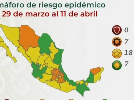 Coronavirus en México: Así quedó el semáforo de riesgo estado por estado
