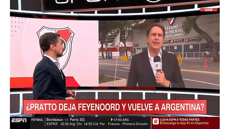 Javier Gil Navarro descartó la vuelta de Pratto
