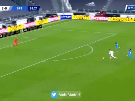 Video: Cristiano Ronaldo quedó mano a mano y resolvió con toda la clase del mundo