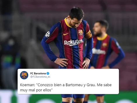 A Messi no le gusta esto: la frase de Koeman sobre Bartomeu y el tuit del Barça