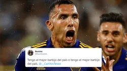 Twitter: le pidió que le firme el barbijo y Tevez entendió todo