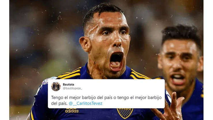 Twitter: le pidió que le firme el barbijo y Tevez entendió todo