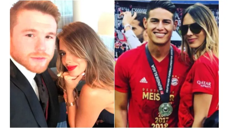 Saúl Canelo Álvarez, Shannon de Lima y James Rodríguez (Foto: @canelo y @shadelima)