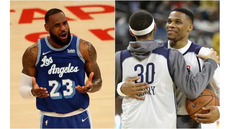 LeBron James, Stephen Curry y Russell Westbrook