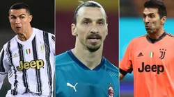 Cristiano Ronaldo, Zlatan Ibrahimovic y Gianluigi Buffon son 3 de los futbolistas que aún desputan el vicio de correr detrás de la pelota.