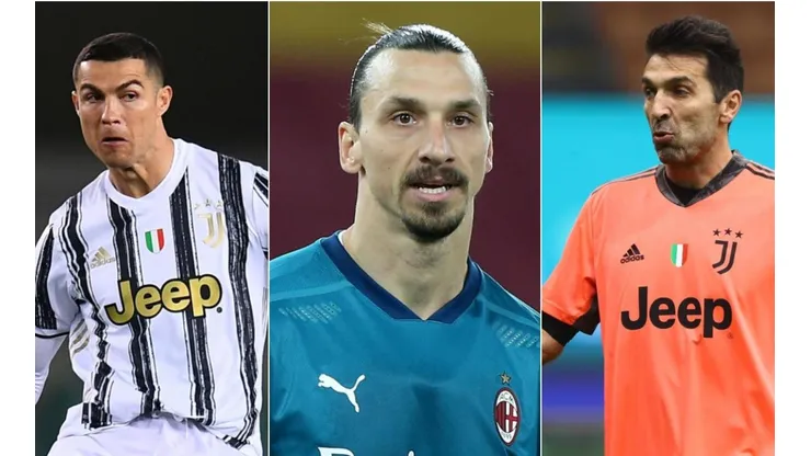Cristiano Ronaldo, Zlatan Ibrahimovic y Gianluigi Buffon son 3 de los futbolistas que aún desputan el vicio de correr detrás de la pelota.