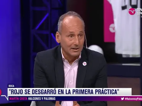 Martín Costa contó qué pasó en Boca luego del desgarro Rojo en la primera práctica