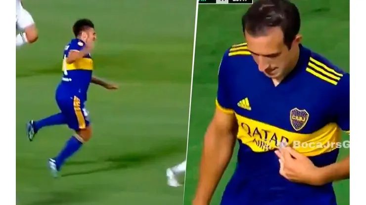 Video: en la misma jugada, Boca perdió a Salvio e Izquierdoz por lesión