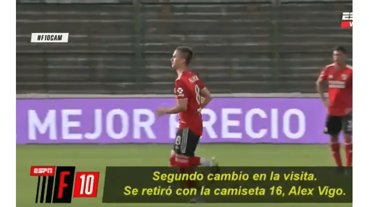 Video: así anunció la voz del estadio el ingreso de Palavecino