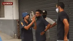 Video: así fue el cruce de Izquierdoz con cuatro hinchas de Boca