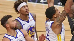 Stephen Kerry, Kelly Oubre Jr. y Juan Toscano