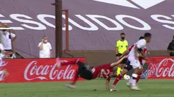 La durísima lesión de Javier Pinola.