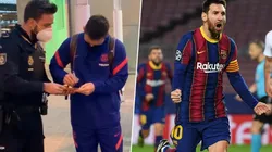 Video viral: Messi le firmó un autógrafo a un policía