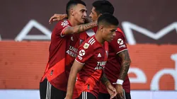 El festejo de los jugadores de River.