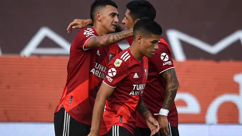 El festejo de los jugadores de River.