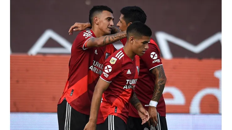 El festejo de los jugadores de River.