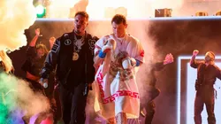 J Balvin y el show que armó para la salida de Canelo Álvarez en la previa a la lucha contra Avni Yildirim.