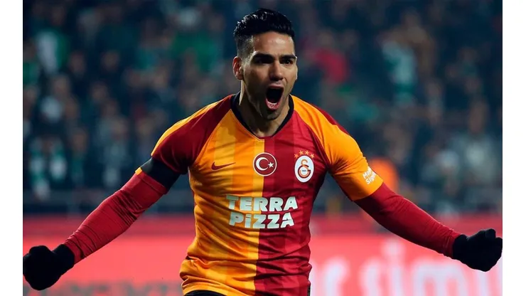 Radamel Falcao, delantero del Galatasray de Turquía.