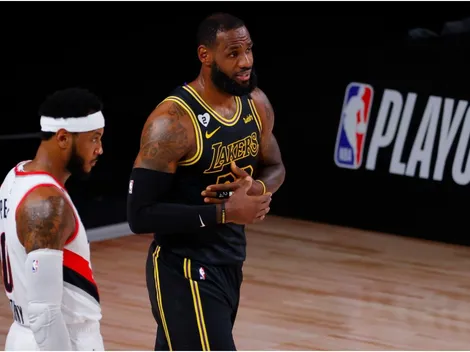 Lo mejor que verás hoy: Reacción de LeBron James tras ver a Carmelo Anthony