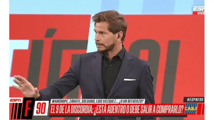 Vignolo en ESPNF90: "Boca tiene que ir a buscar a Diego Costa"