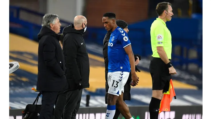 Ancelotti confirmó el tiempo de más que Yerry Mina estará ausente por lesión