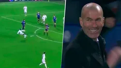 Video: Mendy sacó un derechazo inesperado y su golazo hizo reír a Zidane