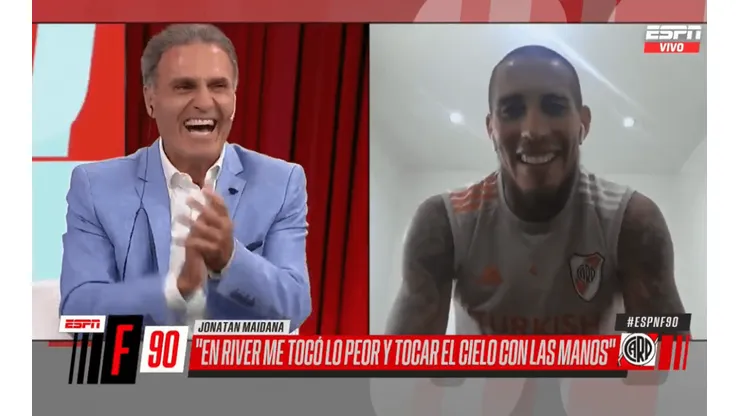 El divertido cruce de Ruggeri y Maidana con Boca y River de por medio