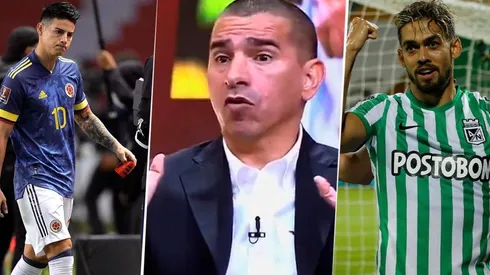 James Rodríguez, Víctor Hugo Aristizábal y Andrés Andrade.