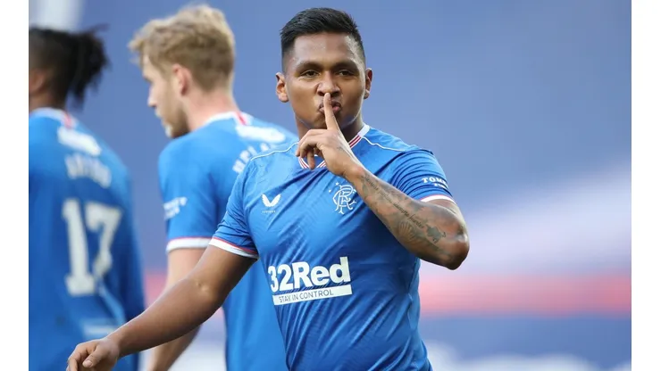 Alfredo Morelos, delantero y figura del Rangers de Escocia.