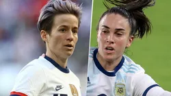 Megan Rapinoe y Agustina Barroso, SheBelieves Cup 2021 (Imagen: Getty)