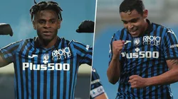 Duván Zapata y Luis Fernando Muriel, la esperanza de gol del Atalanta en Champions League.