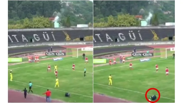 Patético: así fue el show que armó el DT del Barranquilla por recibir un 'balonazo'