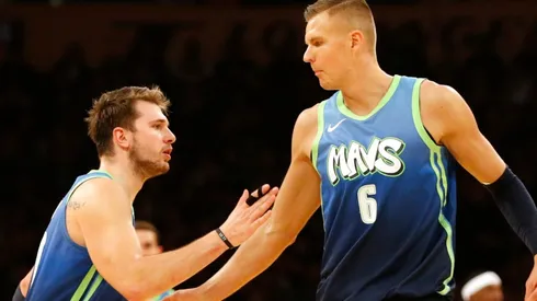 Luka Doncic y Kristaps Porzingis