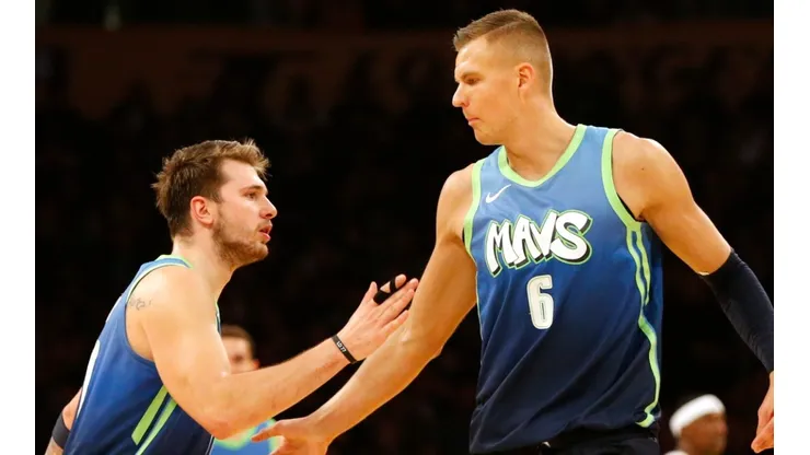 Luka Doncic y Kristaps Porzingis