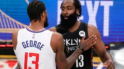 Paul George y James Harden (Foto: Getty)