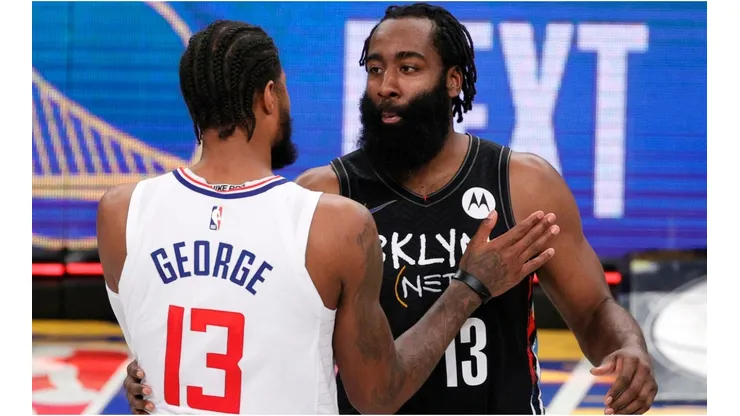 Paul George y James Harden (Foto: Getty)