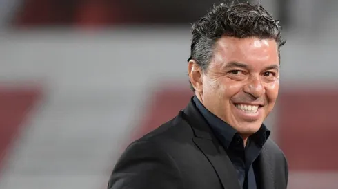Sonrisa pícara de Marcelo Gallardo.